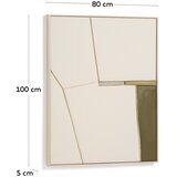 Kave Home Ručno oslikana/3D slika s okvirom/na platnu 80x100 cm Deravia – | shoptok.hr