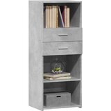  Visoka komoda boja betona 50 x 42,5 x 124 cm konstruirano drvo | Eponuda.ba