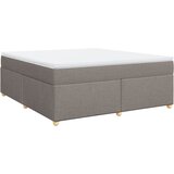 vidaXL Box spring postelja z vzmetnico taupe 180x200 cm blago, (21305294) | Shoptok.si