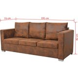 vidaXL 2-dijelni set sofa od umjetne brušene kože | shoptok.hr