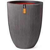 Capi Vaza elegant Groove 34x46 cm antracitna, (20981042) Cene