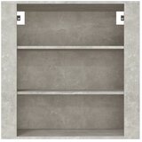  Zidni ormarić siva boja betona 80x33x80 cm konstruirano drvo | shoptok.hr