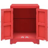 Noćni ormarić crveni 38 x 28 x 52 cm od drva paulovnije | shoptok.hr