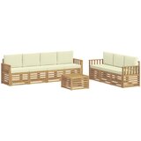  Setovi sofa 8 kom. Bijela i krem Poliester | shoptok.hr