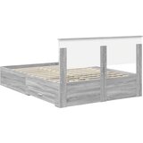 Konstrukcija postelje Siva Sonoma 140 x 200 cm Konstruiran les, (5000103772) | Shoptok.si
