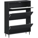 Ormar za cipele ZWOLLE 78 x 24 x 103 cm Konstruirano drvo Crna - Crna | shoptok.hr