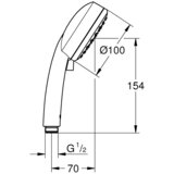 Grohe Tempesta Cosmopolitan 100 tuš ručica 2757120E | ePonuda.com