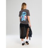 Sinsay Majica kratkih rukava s printom na leđima Stitch | shoptok.hr