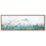  Slika - Turquoise Valley (1 Part) Narrow 150x50 U prirodnom drvenom okviru | shoptok.hr
