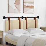  Držeće uzglavlje Zidne Krema 130 x 55 x 5 cm Antikni PU - Krema 120 cm bez LED | shoptok.hr