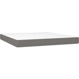 Box spring postelja z vzmetnico temno siva 160x200 cm blago, (20791477) | Shoptok.si