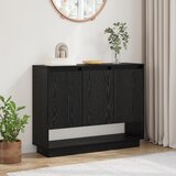 vidaXL s policom s vratima Crni hrast 97 x 29 x 75 cm Konstruirano drvo | shoptok.hr
