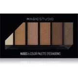 Magic Studio 6 Color Palette Eyeshadows paleta senčil za oči odtenek 02 Nude 6.3 g u