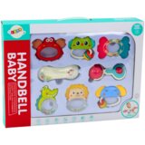 Lean_Toys Komplet igrač za dojenčka, ropotuljice, grizala, živali, 8 kosov | Shoptok.si