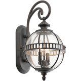 Elstead Lighting Elstead Halleron Zunanja stenska svetilka z 2 lučema, svetlo siva, IP44, E14, (22100019) | Shoptok.si