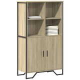 vidaXL Visoka omara sonoma hrast 79,5x35,5x137,5 cm inženirski les, (21415415) | Shoptok.si