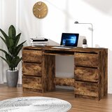  Radni stol boja dimljenog hrasta 140x50x77 cm konstruirano drvo | shoptok.hr