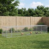  Kokošinjac Srebrna 500 x 100 x 100 cm Pocinčani čelik Cijene