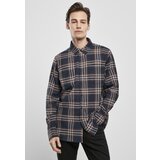 Urban Classics Checked Campus Shirt Darkblue/rustred Cene