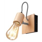 LAMKUR Lesena stenska svetilka s črnimi detajli Gustavo | Shoptok.si