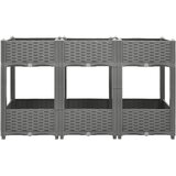  Povišena gredica 120x40x71 cm od polipropilena | shoptok.hr