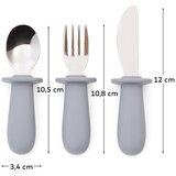 Kave Home Plavi plastičan/silikonski dječji pribor za jelo 3 kom Lili – | shoptok.hr
