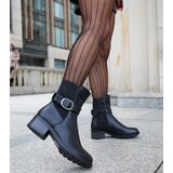 Gemre Black ankle boots with decorative buckle Archuleta | Shoptok.si