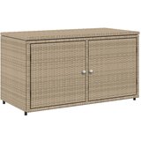  The Living Store Vrtna omara za shranjevanje bež 110x55x60,5 cm poli ratan - Vrtna Omara, (21443756) | Shoptok.si
