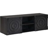 TV ormar s policom s pohranom s vratima Crna 105 x 30 x 35 cm | shoptok.hr