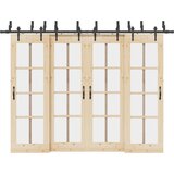 vidaXL Pribor za klizna vrata 152,5 cm čelični crni | shoptok.hr