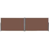 vidaXL Zložljiva stranska tenda 160x600 cm rjave barve, (20966140) | Shoptok.si