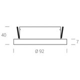  LED2 - LED ugradno spot svetlo STATIC LED/7W/230V IP44 | Eponuda.com