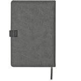  NOTES A5 CRTE 256L OD UMJETNE KOŽE SA PROSTOROM ZA KREDITNE KARTICE MACMA 2008877 SIVO-CRNI | shoptok.hr