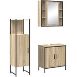  Set namještaja za kupaonicu 3 kom. Smeđa 60 x 30 x 60 cm | shoptok.hr