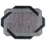 Conceptum Hypnose Tepih Hmnt955, Šesterokutni, 100 x 150 cm, Crno-sivi | Eponuda.ba