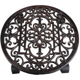 Esschert Design Kovinski mobilni podstavek za cvetlične lonce ø 29 cm Ornament – | Shoptok.si