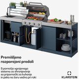 Klarstein WaldChef set za zunanjo kuhinjo | 4 gorilniki | 30 mbar | 12 800 W | Vodoodporen | Nerjaveče jeklo | Shoptok.si