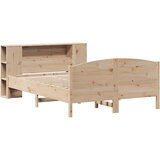 vidaXL Krevet s regalom za knjige bez madraca 140x200 cm od borovine | shoptok.hr