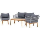 Venture Home vrtna lounge garnitura Chania, prirodna boja / siva | shoptok.hr