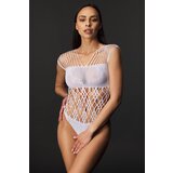 Passion Mrežast bodi z odprtim mednožjem, črn | Shoptok.si