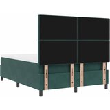  LED Box Spring Krevet Tamnozelena 140 x 190 cm Baršun | shoptok.hr