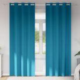  Zavjese sa zavjesama 2 pcs Tirkizna 260 x 140 cm Poliester | shoptok.hr