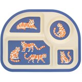 Rex London Moder/bež plastičen otroški krožnik 21x27 cm Tiger – Cene