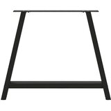 Noge za blagovaonski stol A-oblika 2 kom Crne 90 x (72-73) cm Čelik | shoptok.hr