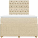  Krevet box spring s madracem krem 120 x 190 cm od tkanine | shoptok.hr