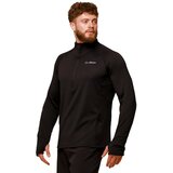 GymBeam Majica za trčanje Pulse 1/2 Zip Black XXL