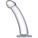 GLAZED zakrivljeni prozirni dildo 16cm ili 18cm - 16cm | shoptok.hr