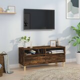 The Living Store TV omarica dimljeni hrast 100x34,5x44,5 cm inženirski les - TV Omarica, (21375318) Cene