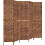 Sobna pregrada s 5 panela smeđa 205 x 180 cm od vodenog zumbula | shoptok.hr
