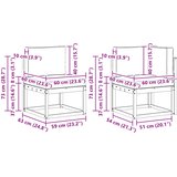  Set vanjskih sofa 6 kom. Prirodna i svjetlosiva | shoptok.hr